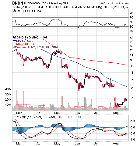 Dndn stock options