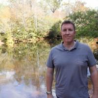 Your intrepid reporter at the Underwater Bridge, close to the Coosa Graphite Project