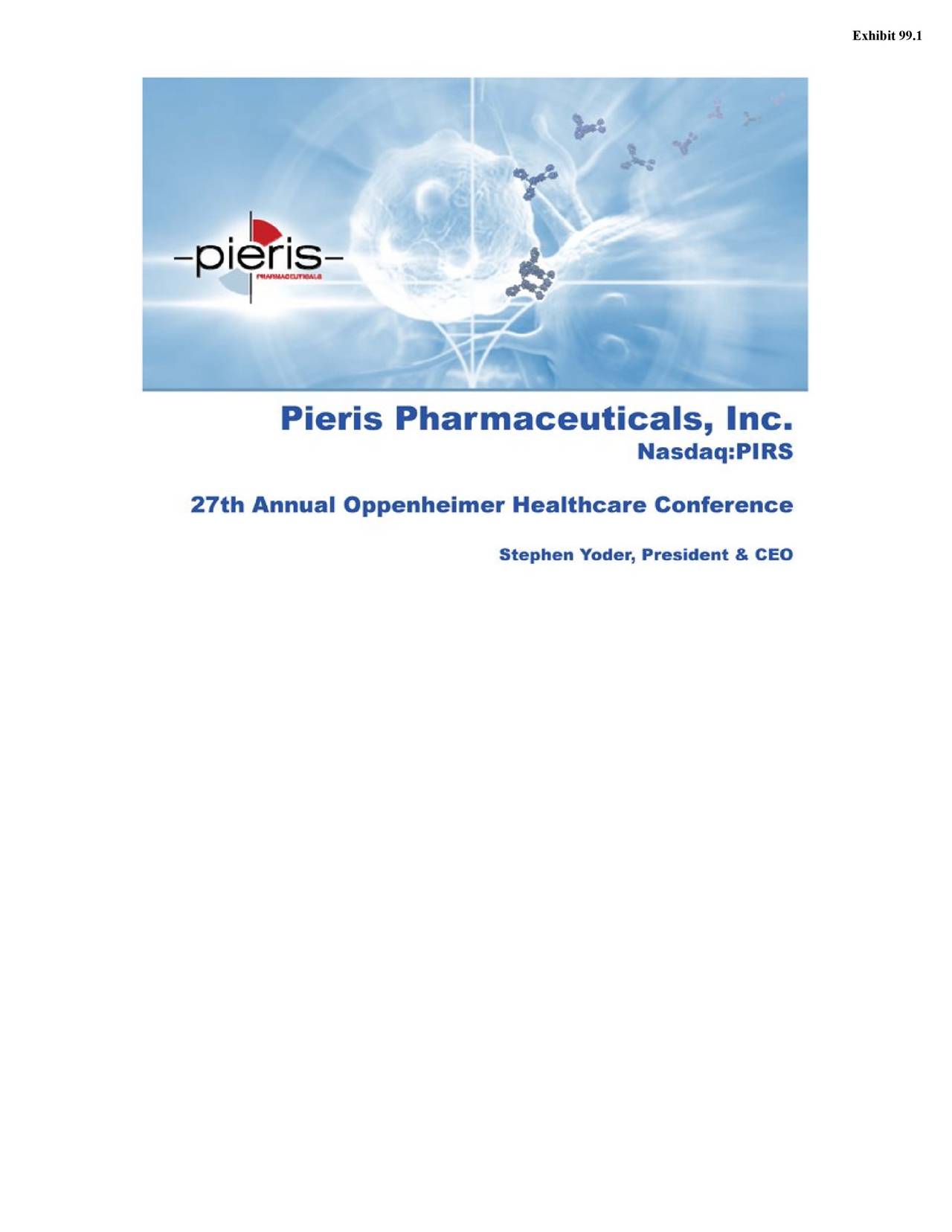 Pieris pharmaceuticals inc ipo